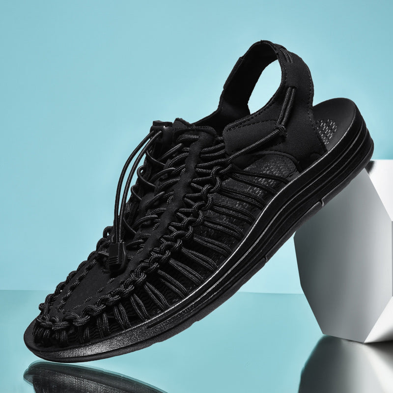 Komfortable mesh sandaler for menn med god pusteevne, ideelle som sommersko og fritidssko.