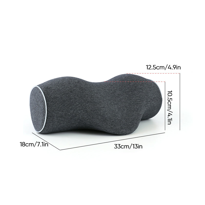 Kompakt minneskum pute for daglig nakkelindring og ergonomisk støtte, uansett sted.