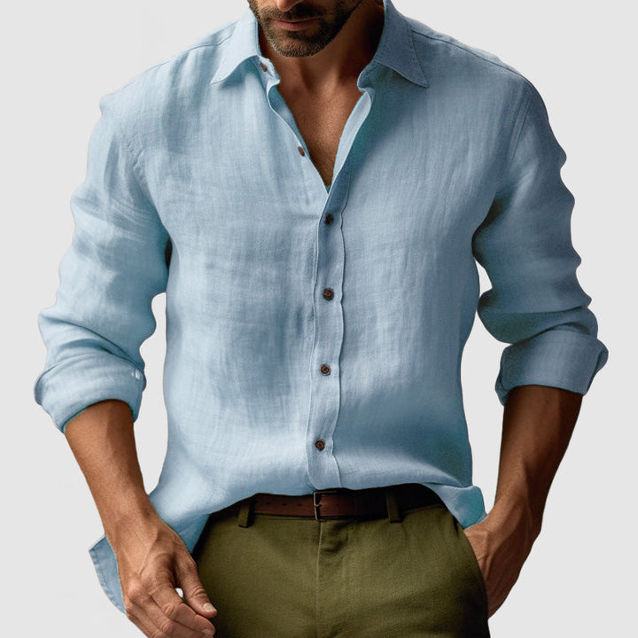 Retro herreskjorte med vintage stil og blomstermønster, perfekt som casual sommerskjorte med korte ermer.