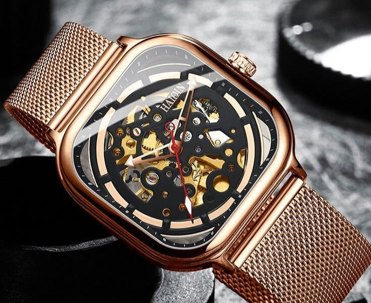 Perfekt gave: elegant herreklokke i rustfritt stål, et tidløst armbåndsur for den moderne mann.