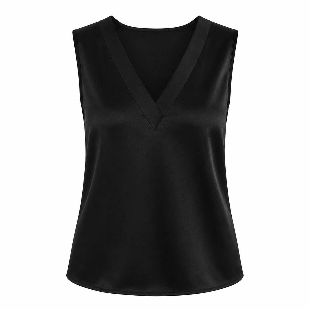 Klassisk satengbluse i silkemyk kvalitet, en elegant damebluse for tidløs mote. Perfekt som skjorte.