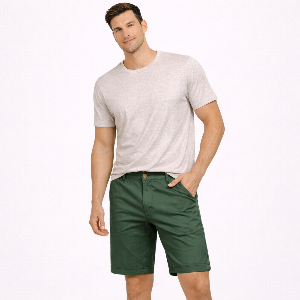 Allsidige fritidsshorts for menn, egnet for strand, by eller hverdagsbruk. Stilren og komfortabel herreshorts.