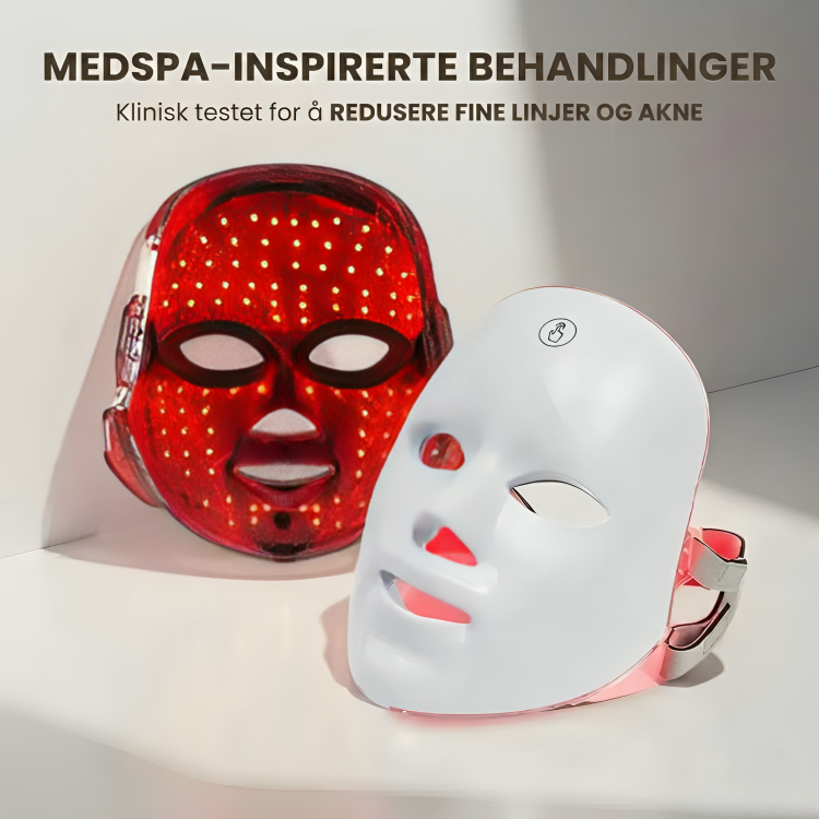 Grønt lys LED-maske for jevnere hudtone og pigmentreduksjon, for strålende hud.