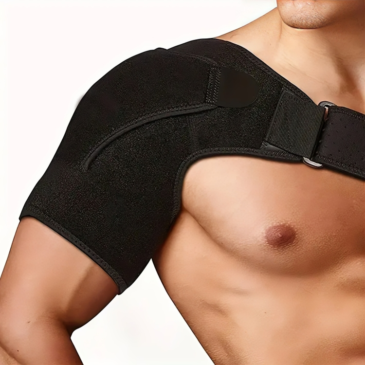 Ergonomisk unisex skulderstøtte med justerbare stropper for optimal passform og komfort under trening og hverdag.