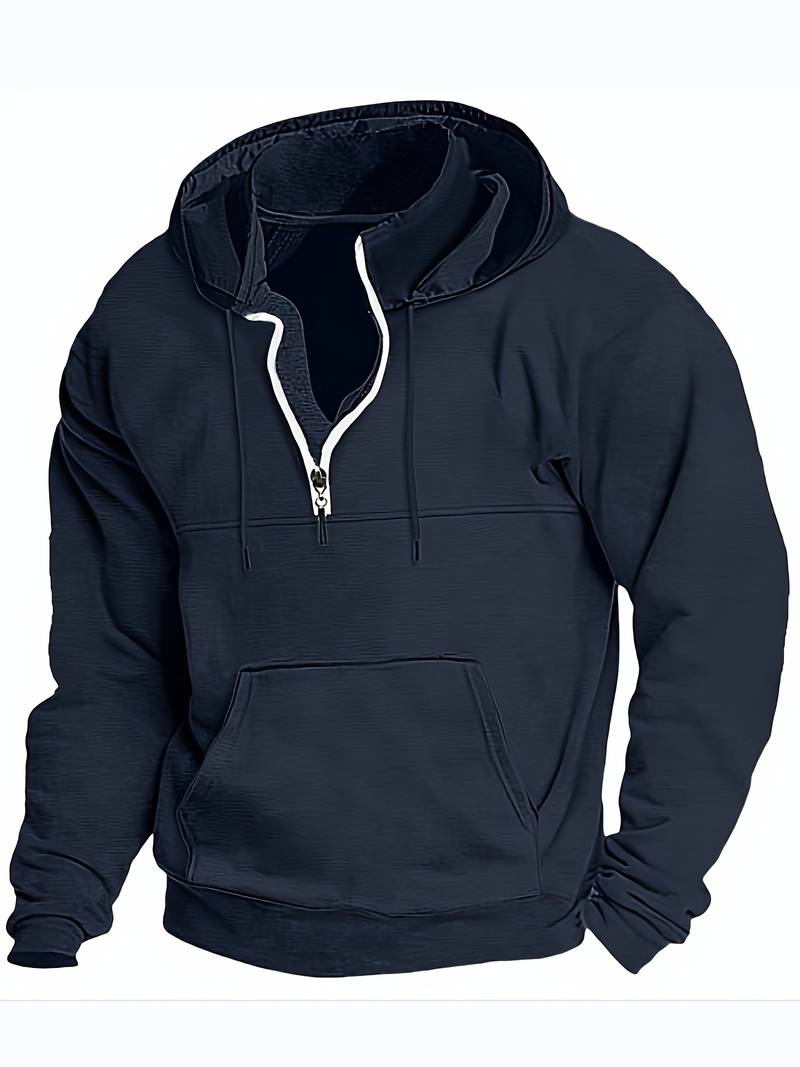 Moderne herre hettegenser med stilrent design, ideell for uformelle hverdagsantrekk.
