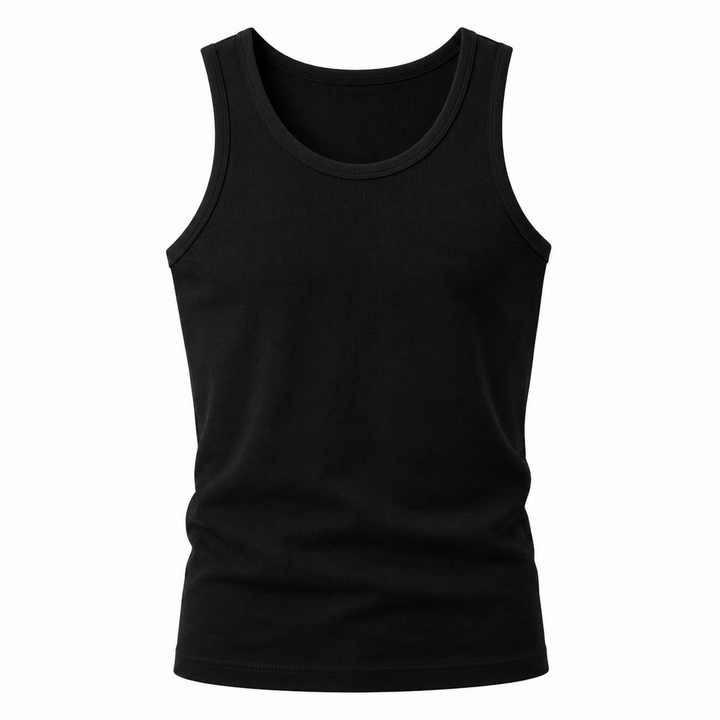 Tettsittende herre singlet, pustende sportstopp designet for maksimal ytelse under trening.