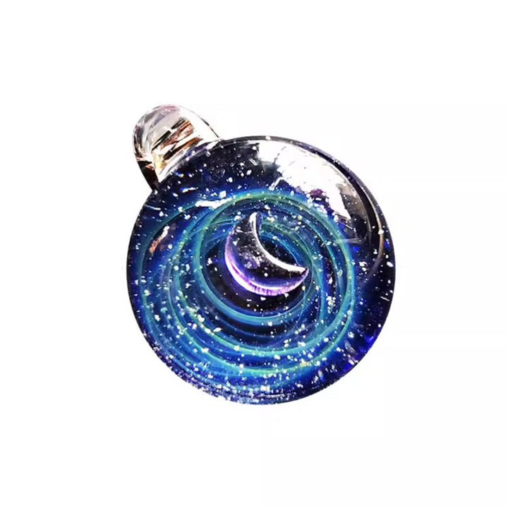 Astrologi inspirert unisex halskjede, med glitrende glassperle og stjerner.
