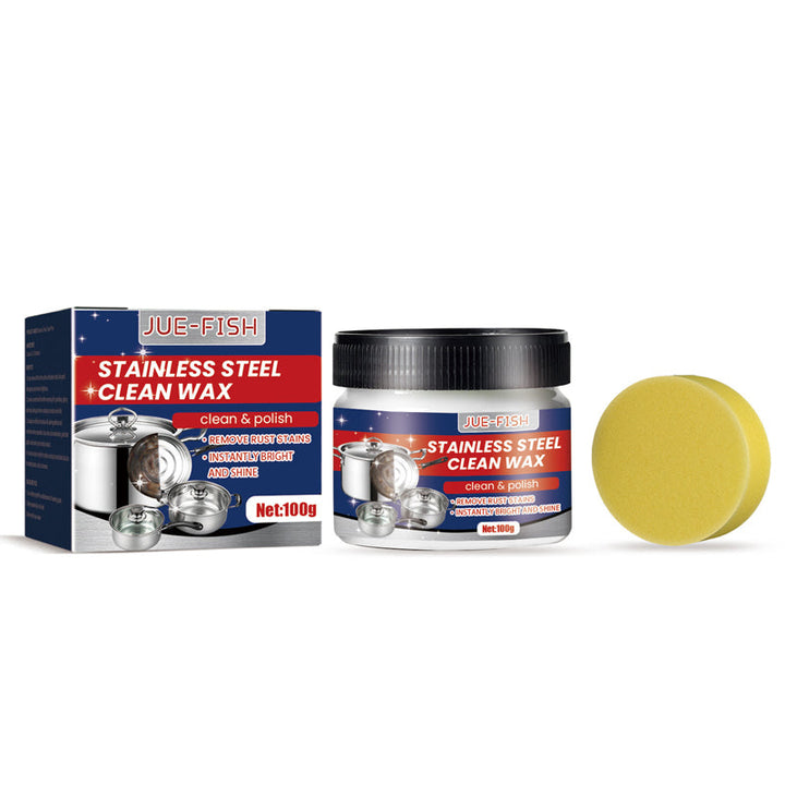 Rengjør, poler og beskytt rustfritt stål. Nano-rengjøringspasta for skinnende rene metallflater i kjøkkenet.