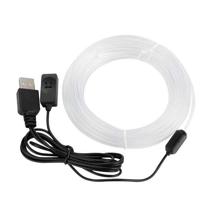 Fleksible fiberoptiske RGB-striper for kreativ og levende bilinteriør tilpasning.