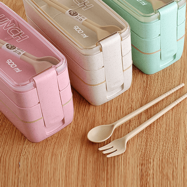 Bento matboks med 3 separate rom for variert og organisert lunsj hver dag.