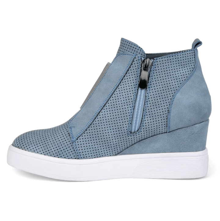 Stilfulle kile sneakers med kilehæl, designet for komfort og motebevisste kvinner.