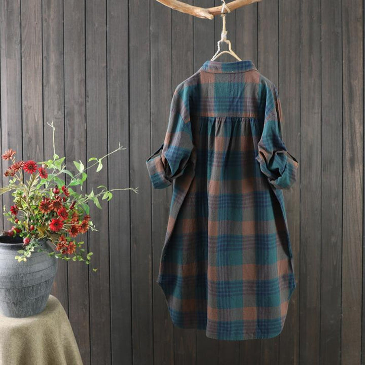 Allsidig elegant kvinners bluse i tunikadesign, ideell for hverdag og som stilig kontorantrekk.