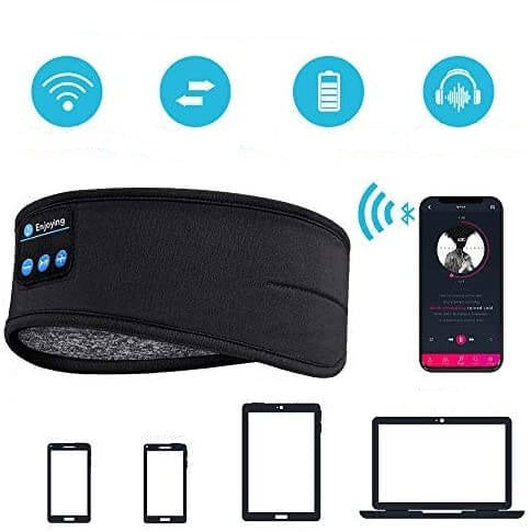 Trådløst Bluetooth hodebånd, lett å vaske; en praktisk løsning for musikk og søvn.