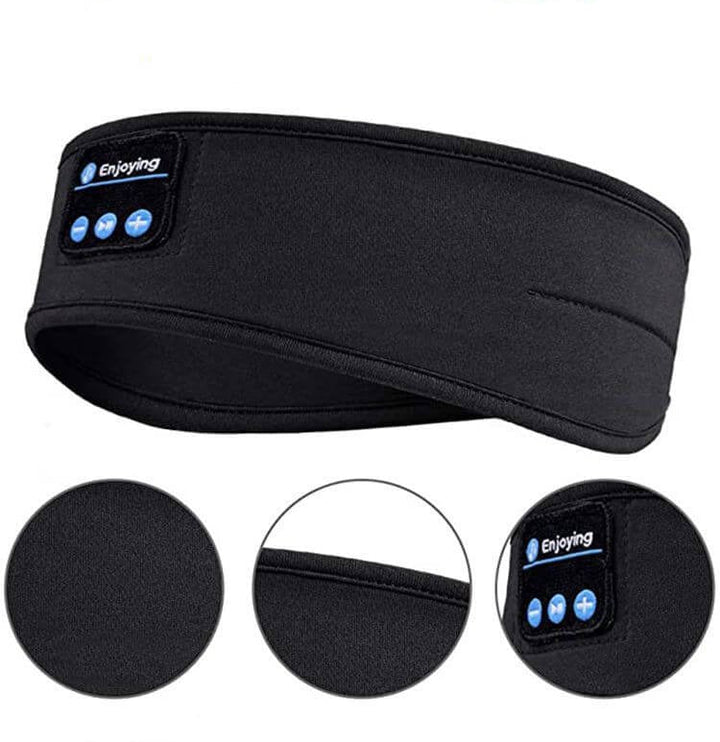 Unisex trådløst Bluetooth hodebånd med integrerte hodetelefoner; perfekt for musikk og komfort.