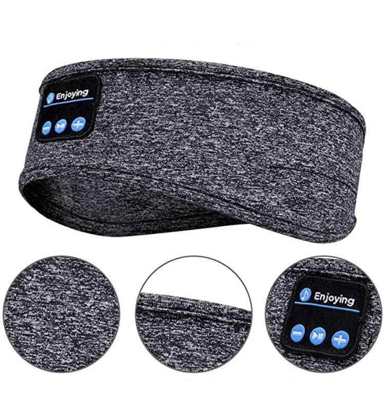Trådløst Bluetooth sporthodebånd for løping og trening; svettesikkert, god lydkvalitet.