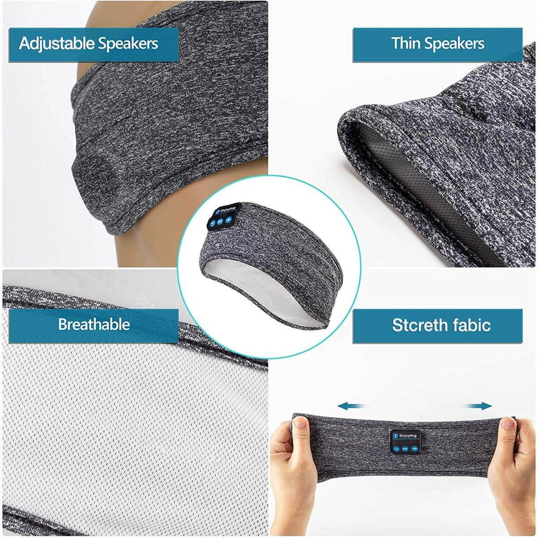 Bluetooth hodebånd med klar lydkvalitet; ideelt for lydbøker, podcaster og musikk-opplevelser.