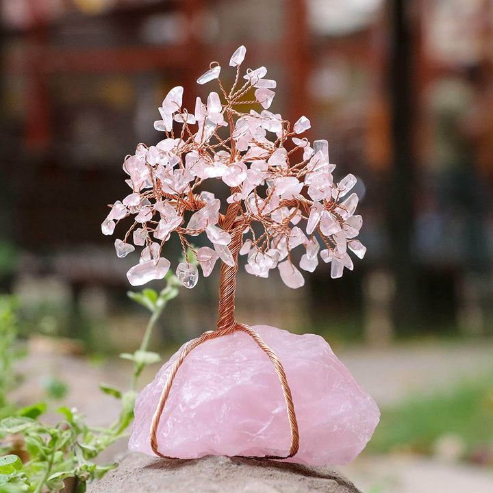 Unikt Livets Tre krystallornament for Feng Shui. Fremmer lykke, velvære og positiv atmosfære.