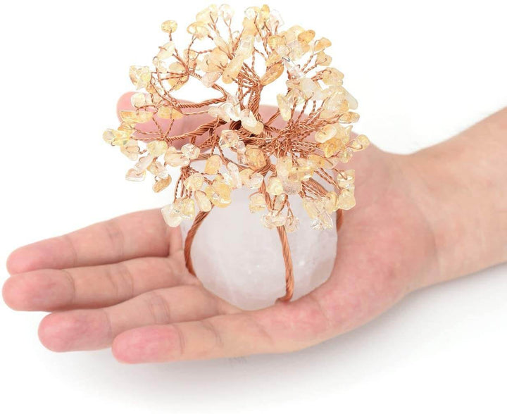 Krystall Livets Tre Feng Shui ornament med helbredende egenskaper. En vakker innredningsdetalj.