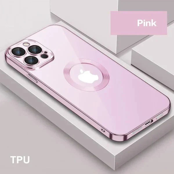 Farget iPhone deksel i elegant design, tilbyr full telefonbeskyttelse og perfekt passform.