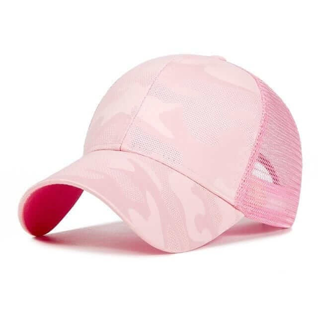 Komfortabel unisex baseballcaps i bomull/polyester. Perfekt som hestehalecaps for fritid og solbeskyttelse.