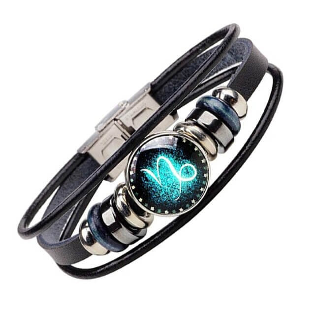 Flerlags PU-skinn armbånd for kvinner med utvalgt stjernetegn. Kombinerer mote og mystikk.