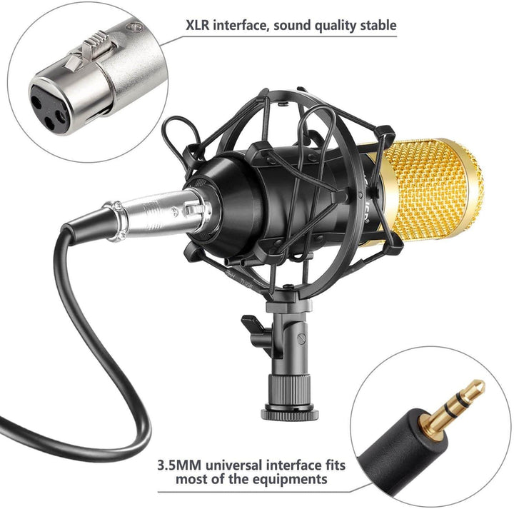 Robust shock mount til BM800 mikrofonen, reduserer effektivt vibrasjonsstøy for krystallklare opptak.