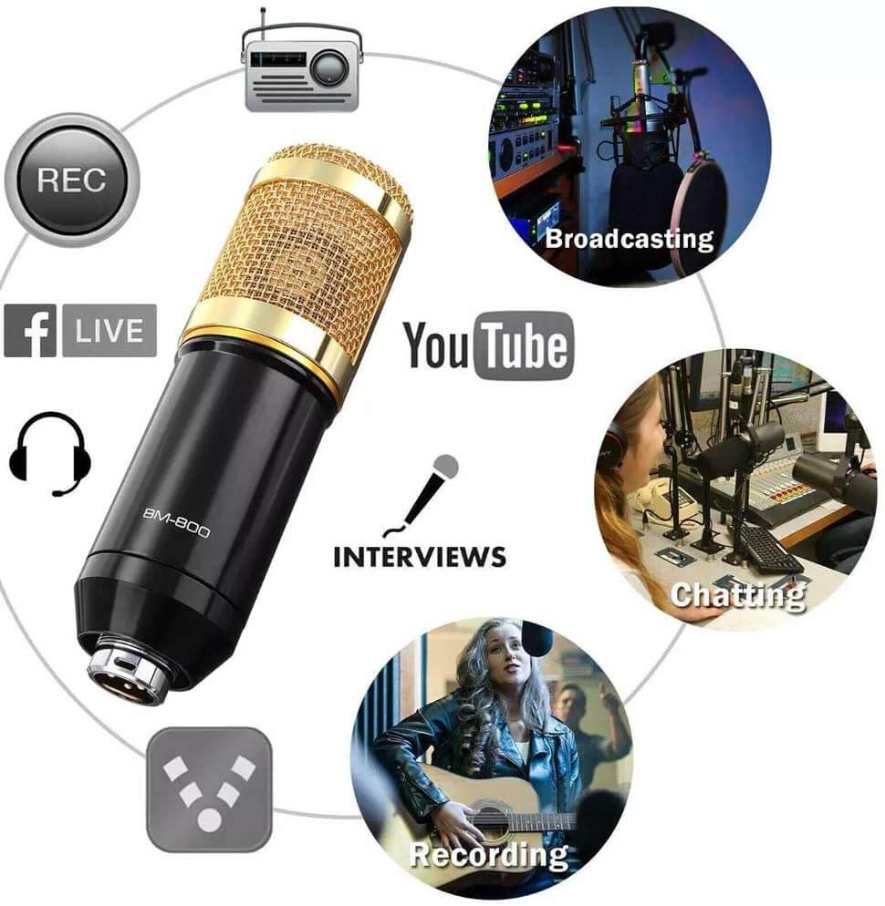 Effektivt popfilter forhindrer plosiver og sikrer ren, klar stemme under sang, podcast og streaming.
