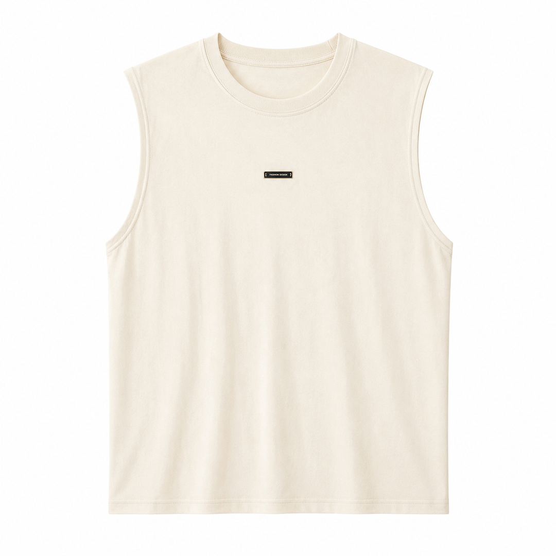 Elegant herre ermeløs topp. En moderne, lett og pustende singlet som gir maksimal komfort i sommer.