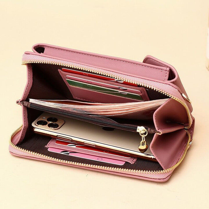 Kompakt og praktisk crossbody-veske i PU-skinn for damer på farten.