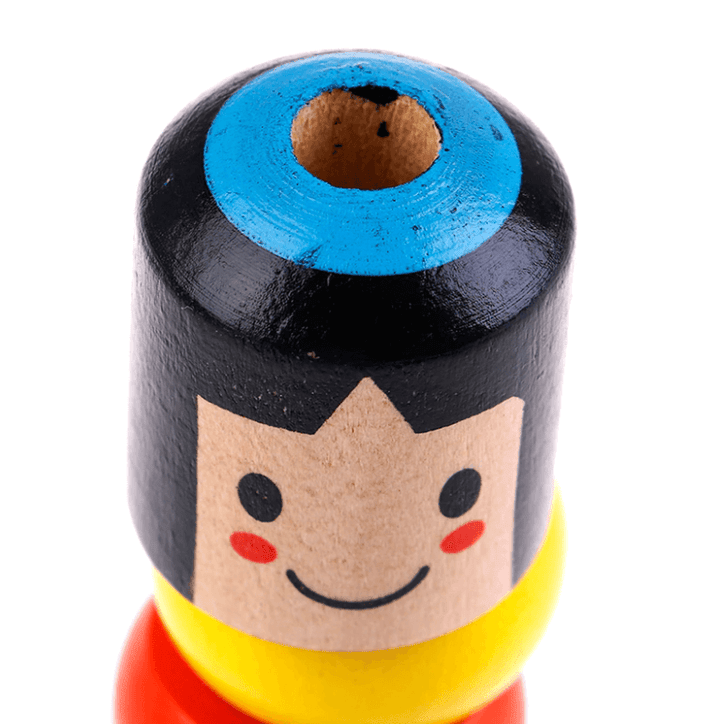 Læringsleke: Den udødelige Daruma treleken. Engasjerende trefigur som utvikler barns tålmodighet.