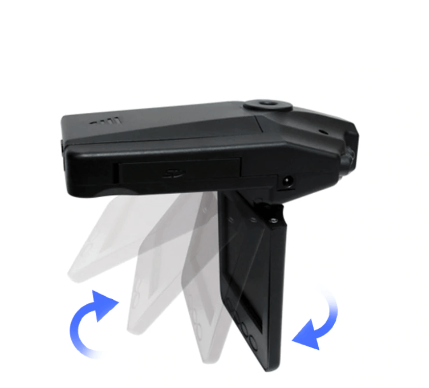 Pakkeinnhold for 1080P Full HD dashcam med nattesyn: kamera, lader, fester og manual.