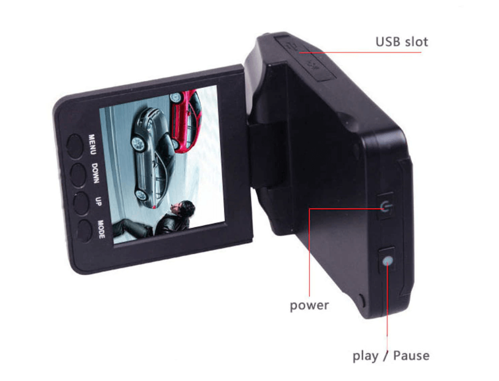 Bilkamera med loopopptak, 1080P Full HD dashcam med nattesyn for kontinuerlig videoopptak.