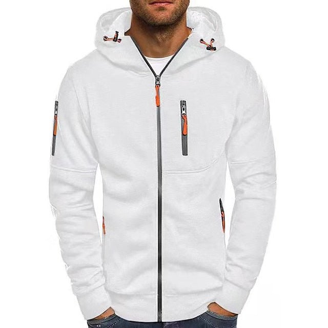Burgunder herre elegant cardigan, langermet strikkejakke for casual eller kontorstil.