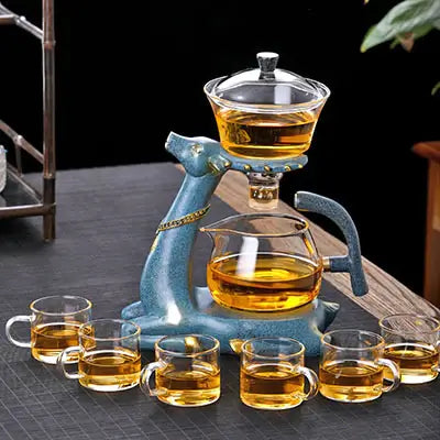 Hjorte te infuser kanne, perfekt for alle typer te. Varmebestandig og lett å rengjøre glasskanne.