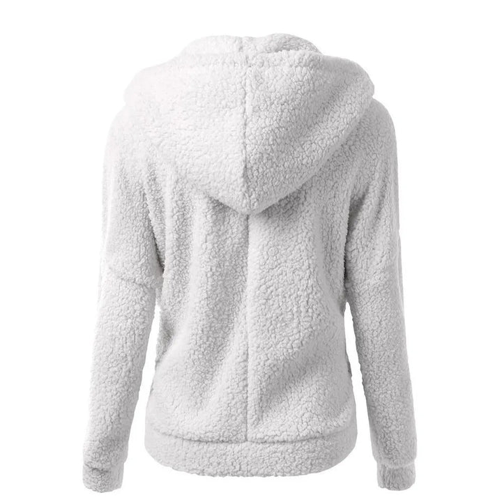 Trendy vinterjakke for dame med hette og glidelås. Komfortabel fritidsjakke for kvinnemote.