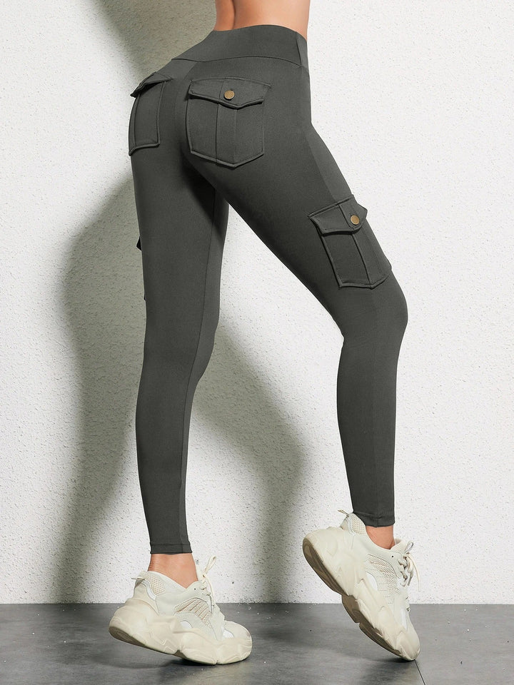 Stilige og funksjonelle treningsbukser med høy midje for kvinner, perfekt for gym, løping og yoga.
