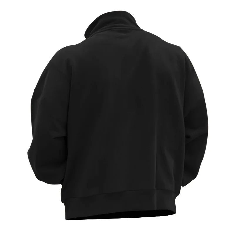 Myk og komfortabel herresweatshirt med halv glidelås. Langermet genser i tidløs stil.