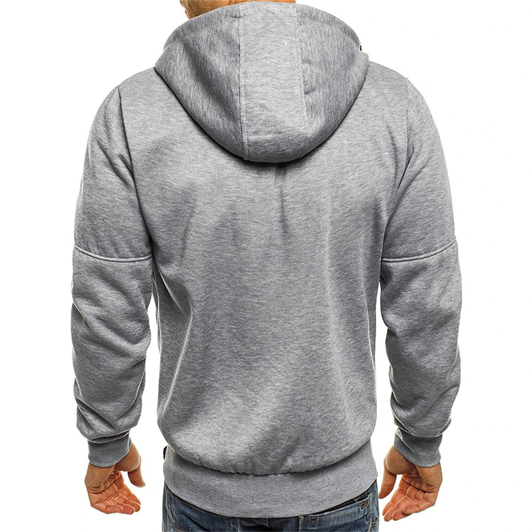Hette på herre hettegenser, designet for ekstra varme og stil i fritidsklær.
