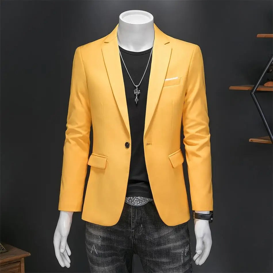 Klassisk elegant menns blazer/dressjakke, essensiell del av enhver herregarderobe, allsidig bruk.