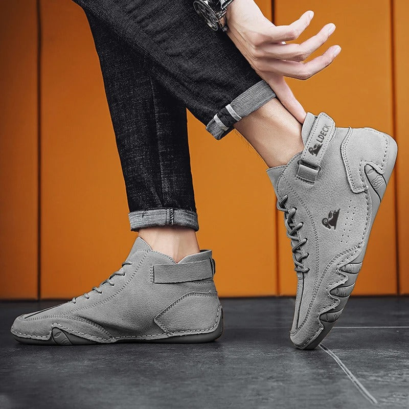 Vanntette herre sneakers, høy topp design for vinter, komfortable fritidssko.