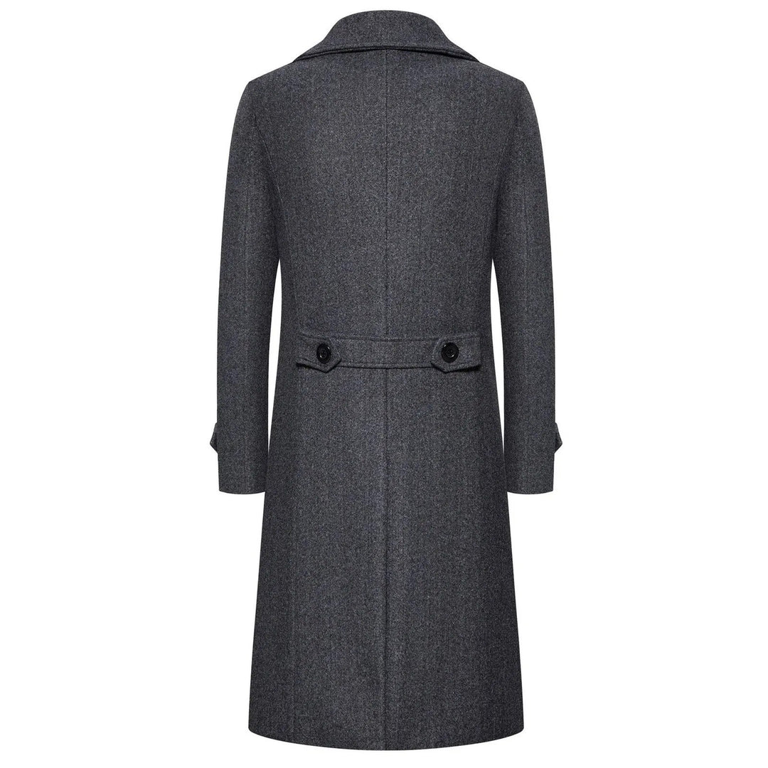 Klassisk elegant trenchcoat for menn, slim fit. Perfekt yttertøy og vindjakke for alle anledninger.
