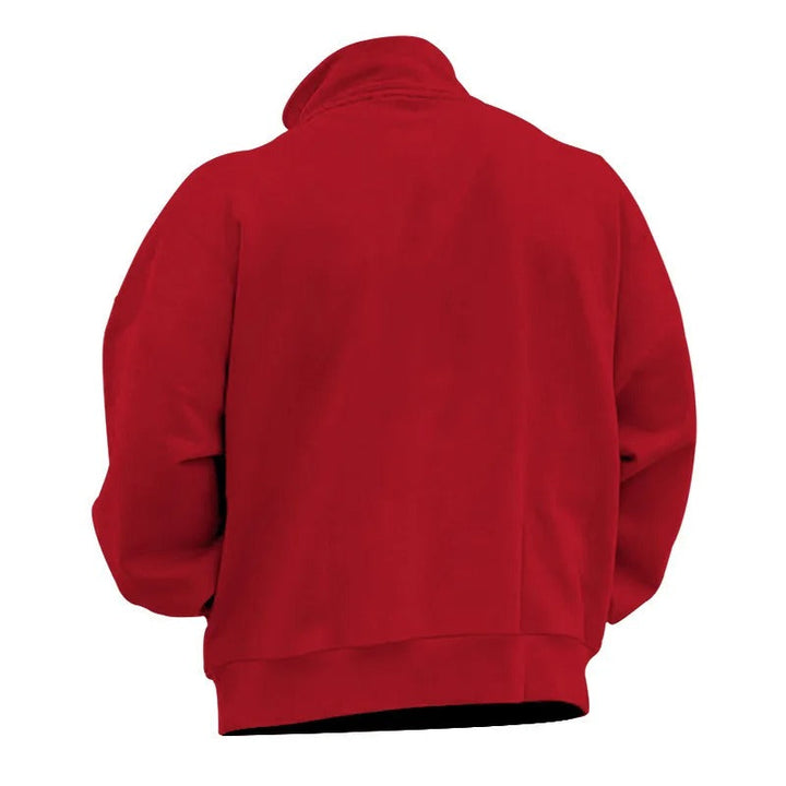 Ren menns sweatshirt med halv glidelås. Minimalistisk design for tidløs stil og komfort.