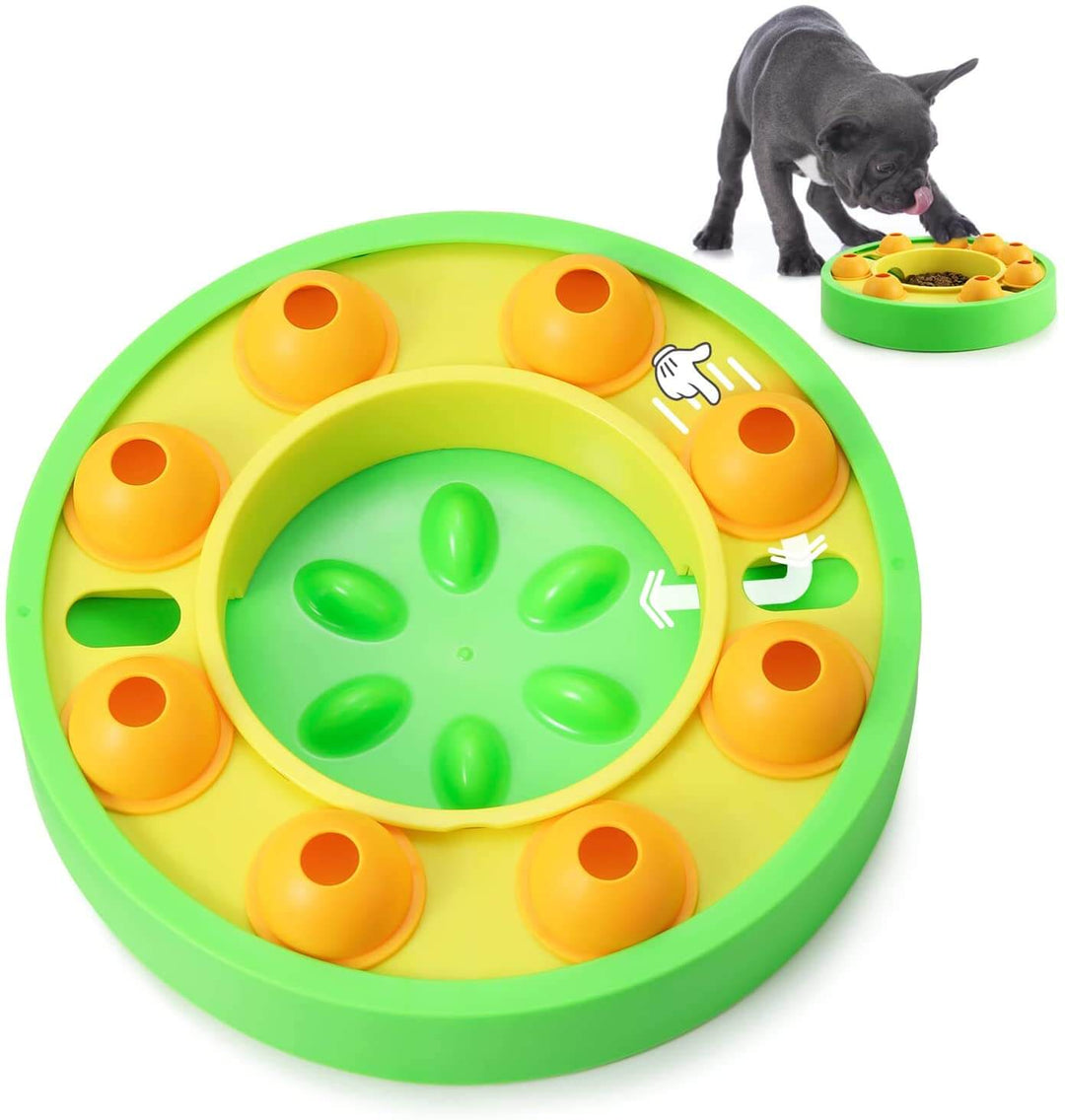 Interaktiv hundeleke for sakte fôring, fremmer sunne spisevaner og underholder hunden din.