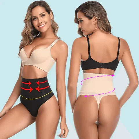 Effektiv dame shapewear thong for magekontroll, høy midje og diskret, komfortabel shaping.