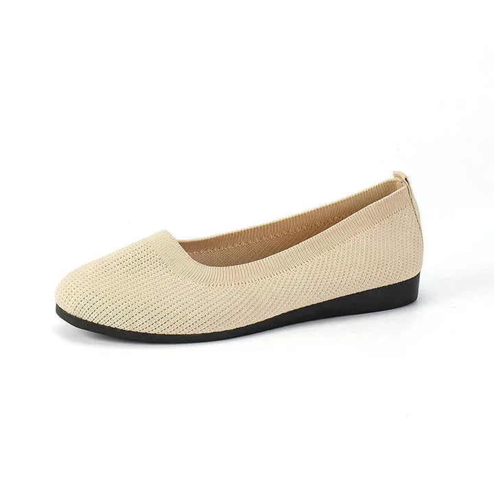 Komfortable slip-on ballerina sko for kvinner, perfekt for sommeren. Pustende mesh fottøy.