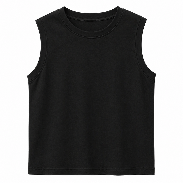 Allsidig dame singlet i hvit, ideell basic topp for sommer og hverdag.
