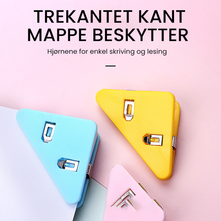 Effektivt verktøy for hjemmekontor: 5 trekantede papirklips for å holde dokumenter og notater organisert.