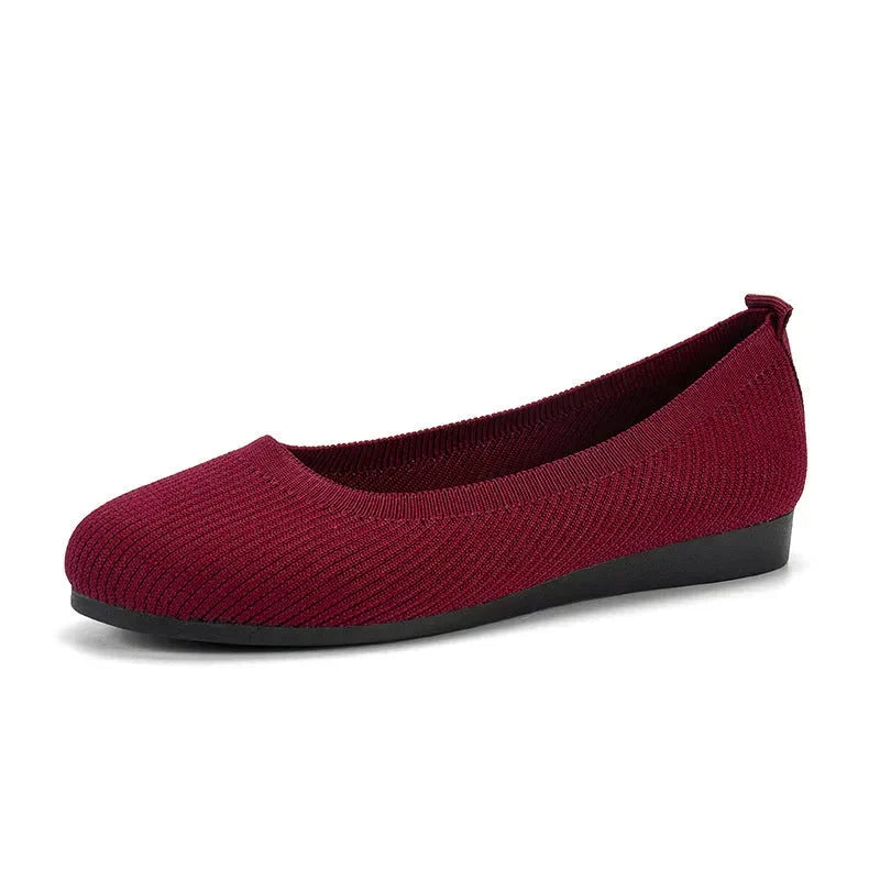 Lette, pustende sommer ballerina sko for kvinner i mesh. Ideell komfort for fritid.