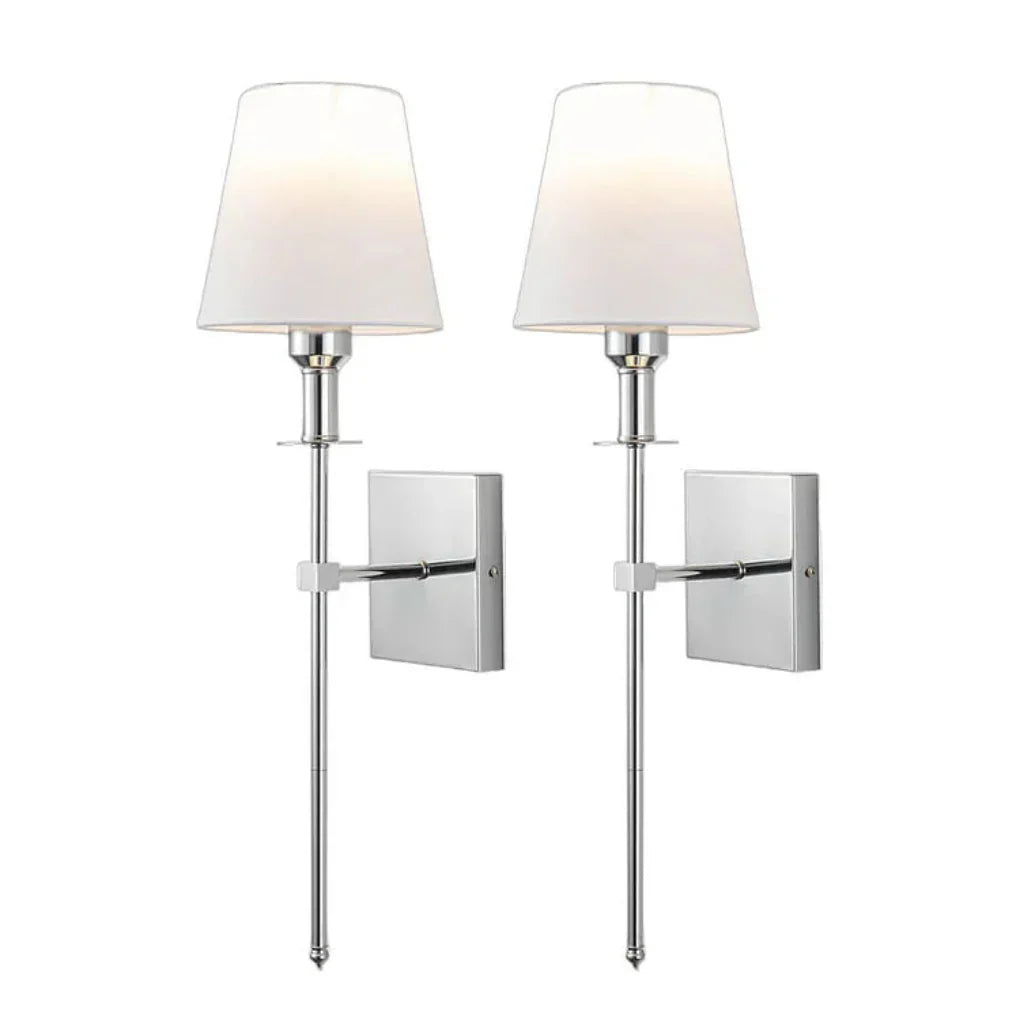 Trådløs oppladbar vegglampe (2-pakke) med fjernkontroll for enkel justering av LED-lys.