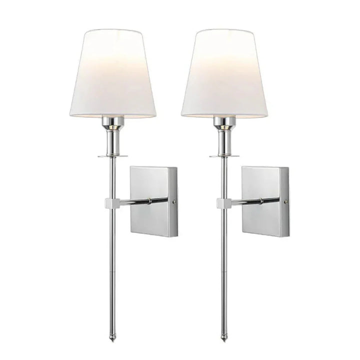 Trådløs oppladbar vegglampe (2-pakke) med fjernkontroll for enkel justering av LED-lys.